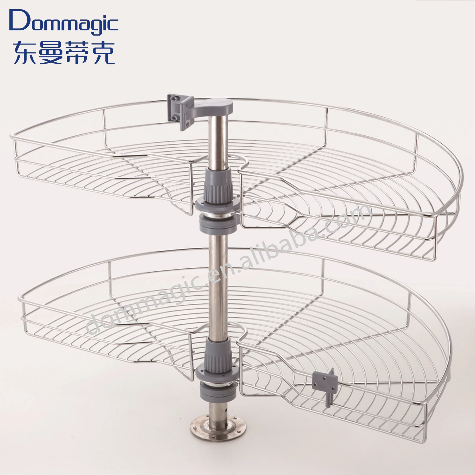 180 degree Magic corner lazy susans revolving kitchen corner cabinet basket