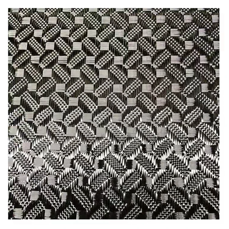 high quality spike jacquard carbon fiber fabric