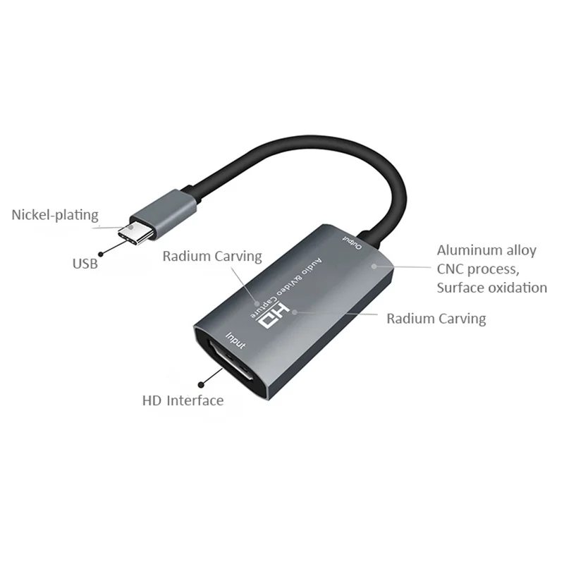 HD USB-C live HDTV MI карта захвата для PS4 игра dvd hd камера Запись прямые