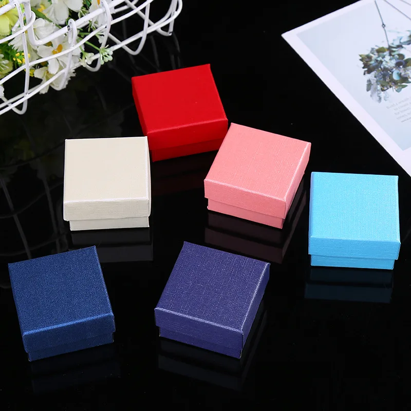 Customize Square Packaging Jewelry Box for Ring, Earrings and Necklace