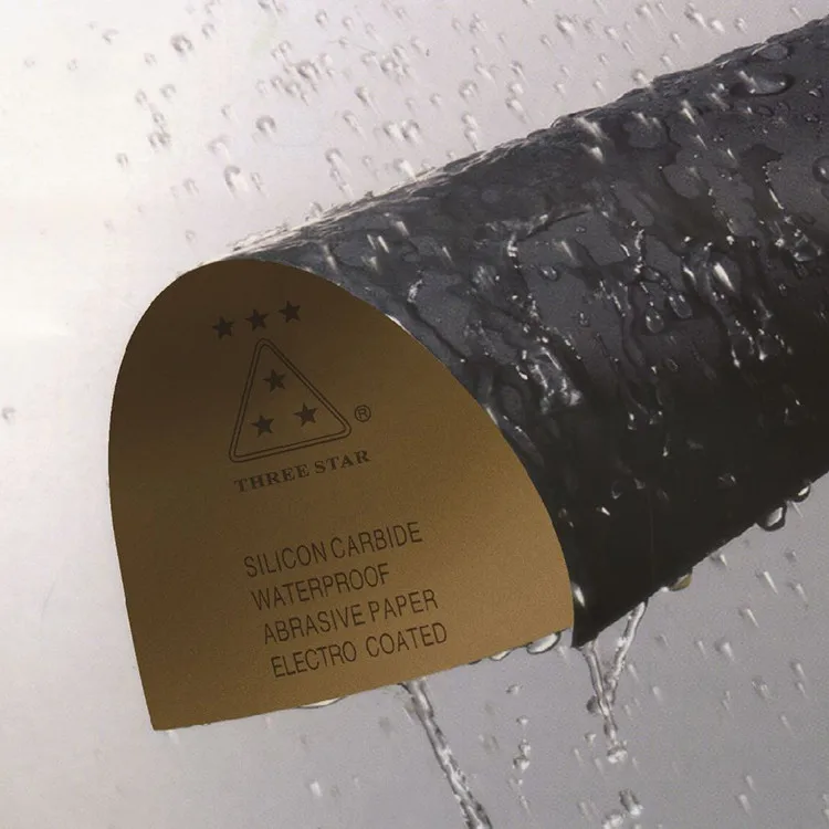 Sample Free Factory 230 x 280mm silicon carbide waterproof latex backing sandpaper grit P60 to 4000 abrasive sand paper roll