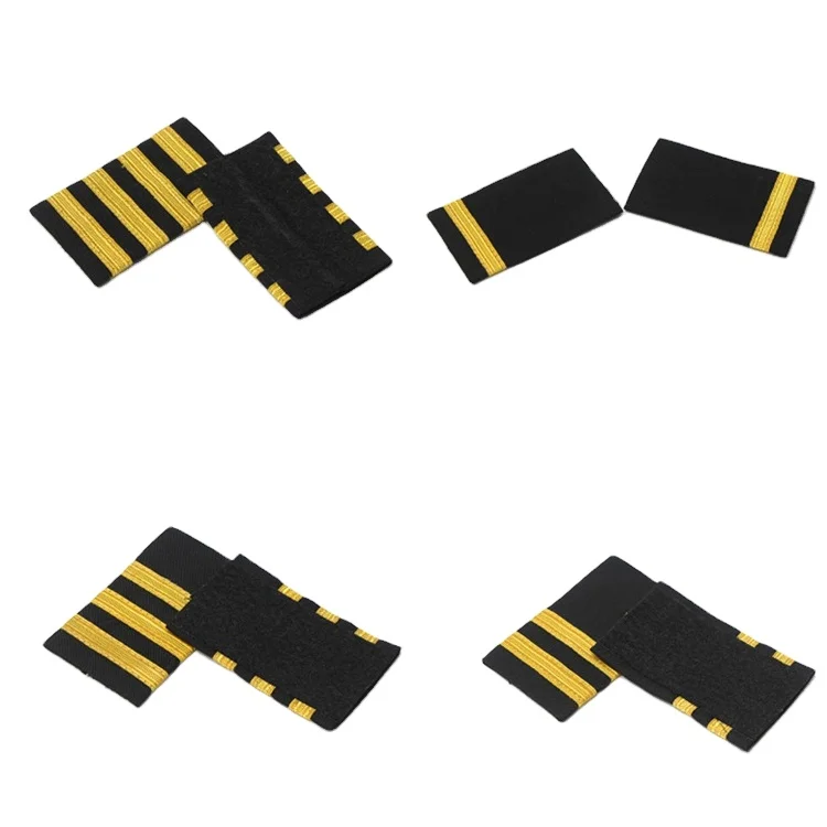 custom embroidery  Pilot epaulette aircraft engineers