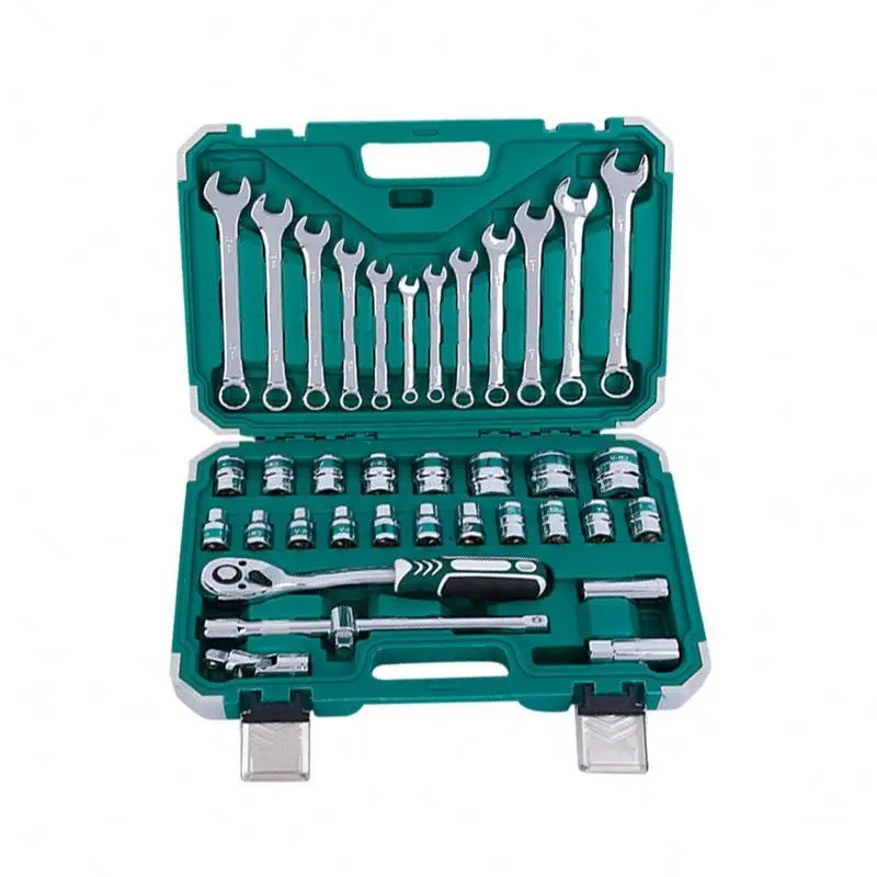 Car repair kit 37 in 1 socket wrench open end wrench set tire repair kit adjustable wrench screw removal