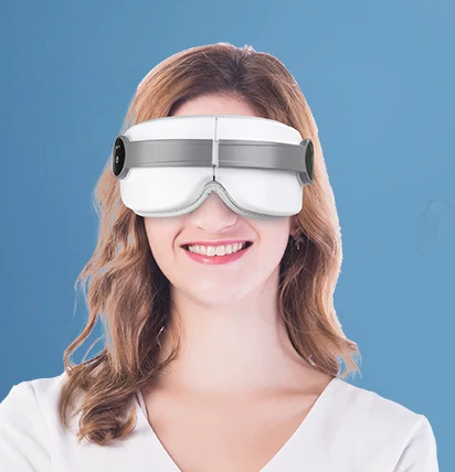 Factory Wholesale 6D Smart Electric Wireless Foldable Heating Vibration Built-in battery Rechargeable Eye massager