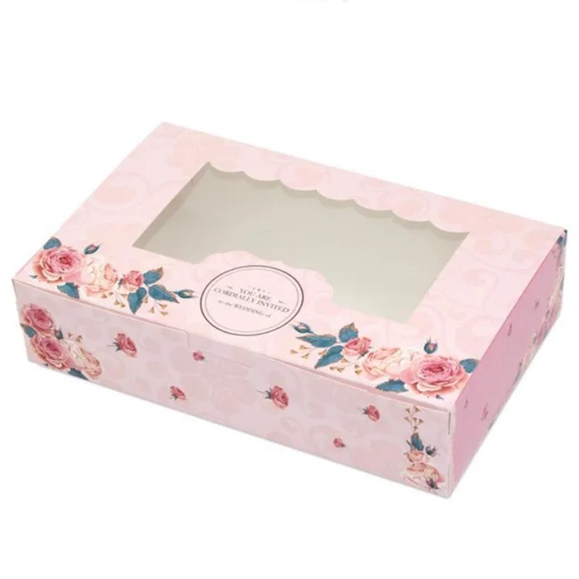 2s 4s 6s Colorful Customs Paper Cookie Box in Stock Wedding Cake Boxes Sri Lanka Paperboard Strawberry Cake Towel Box Folders