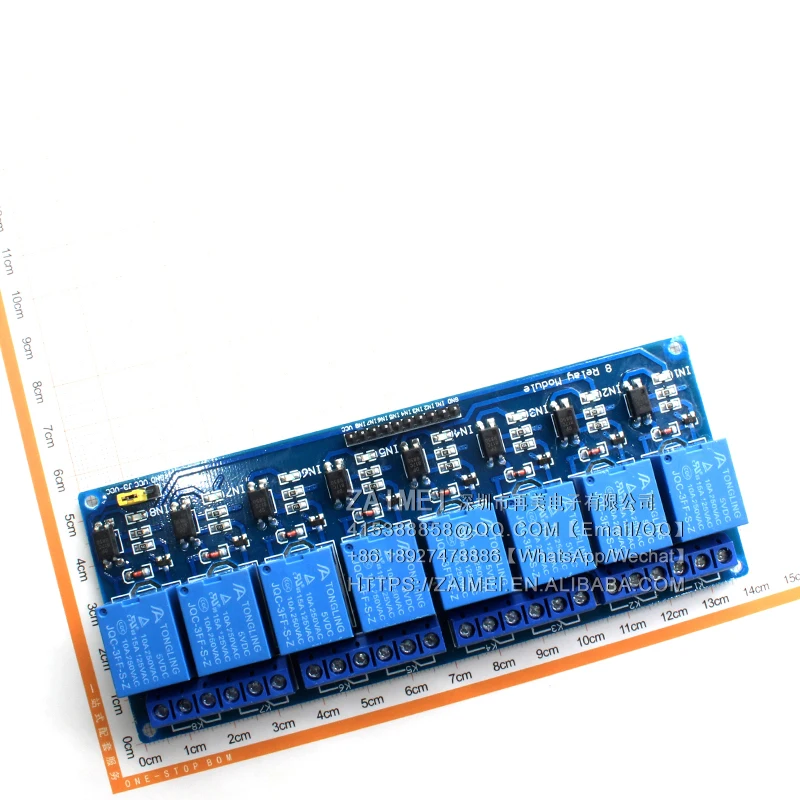 Relay module 8-way 5V with optocoupler protection Relay MCU expansion board