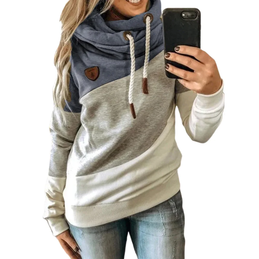 
Custom Fashion Women Bowknot Long Sleeves Hoodies Round Neck Crop Tops Pullover Hoodie 
