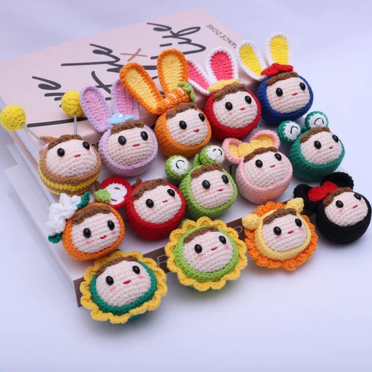 Cute Hand Craft Accessories Gift Decoration Handmade Crochet Keychain Toys