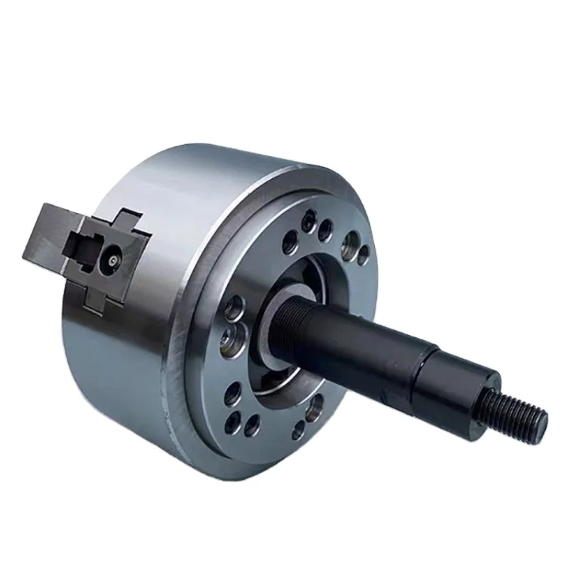 Hollow hydraulic chuck, high-precision three-jaw chuck, hydraulic power chuck, 5681012 steel body