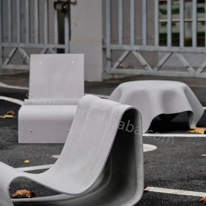 Подгонянная комнатная напольная бетонная подставка для цветочных горшков Большая Садовая минималистская Скамья из листового металла