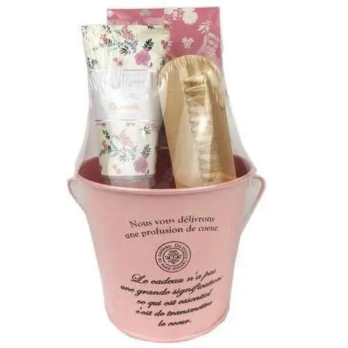 Custom sweet hand care products bath gift sets bucket bath salt hand body lotion hand cream set