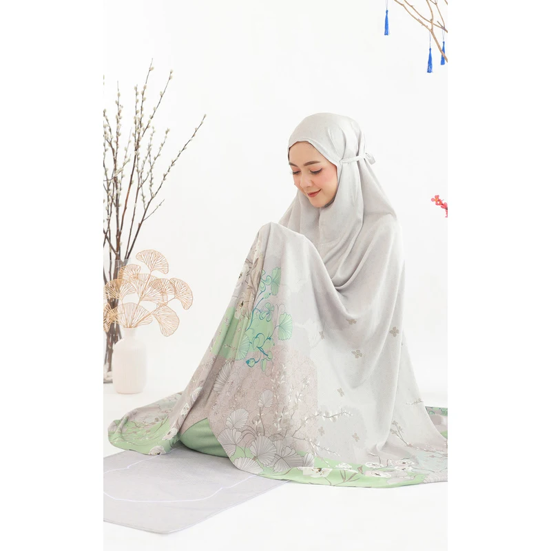 Hot selling Arabic abaya muslim dresses dubai 2 piece set high quality nida prayer abaya for women Modest Khimar Hijab Abaya