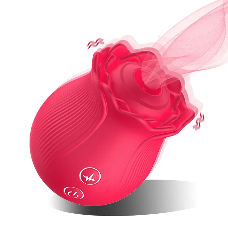 Hot Selling 12 Mods Clit Sucking and Vibration Rose Vibrator With Tongue For Women Jump Egg Sucker Shaker Rose Vibrator