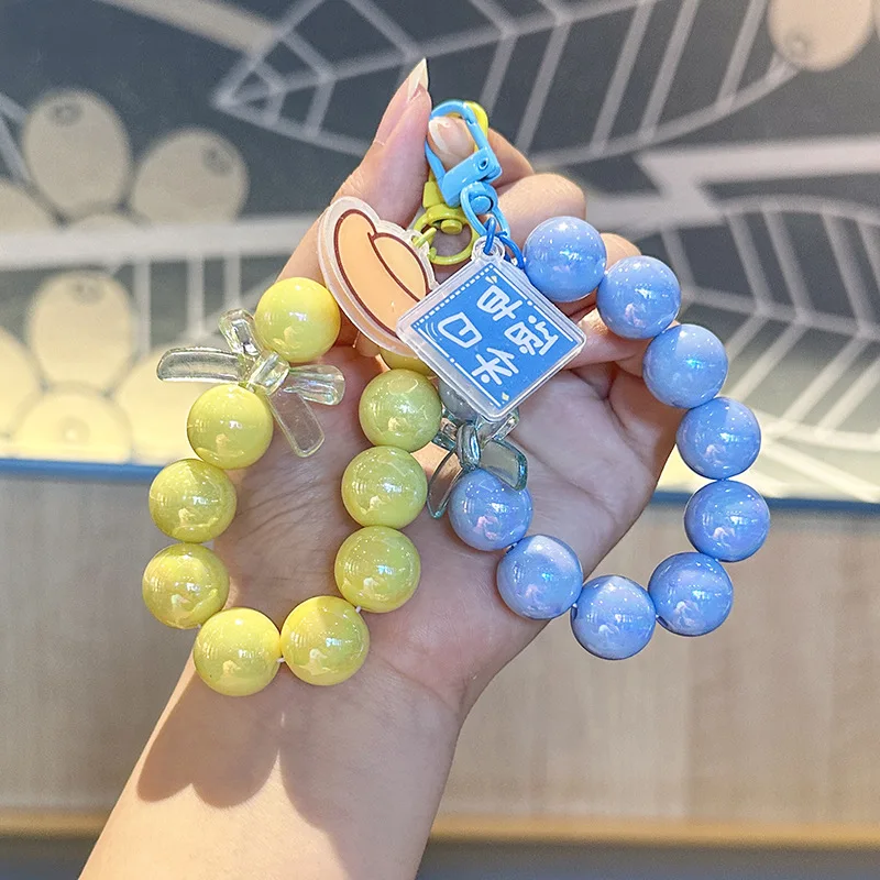 Crystal Love Heart Lanyard for Adjust IPhone Anti-Lost Bracelet for Samsung Mobile Phone Case Wrist Strap Car Keychain Cute