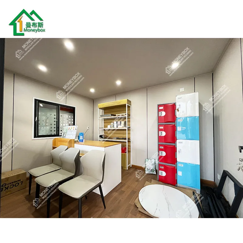 3x4m Mini Pop-up Shop Container Coffee Shop Bar Fast-food Restaurant Convenience Store Kiosk Booth with solar panel