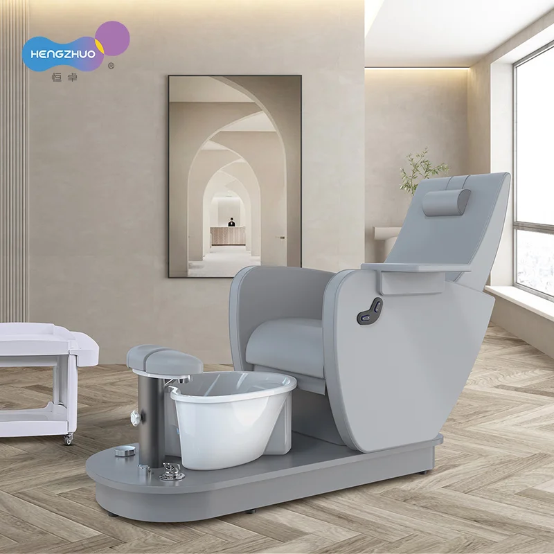 Роскошный Многофункциональный маникюрный салон спа-педикюрный стул с акриловым массажем для ног