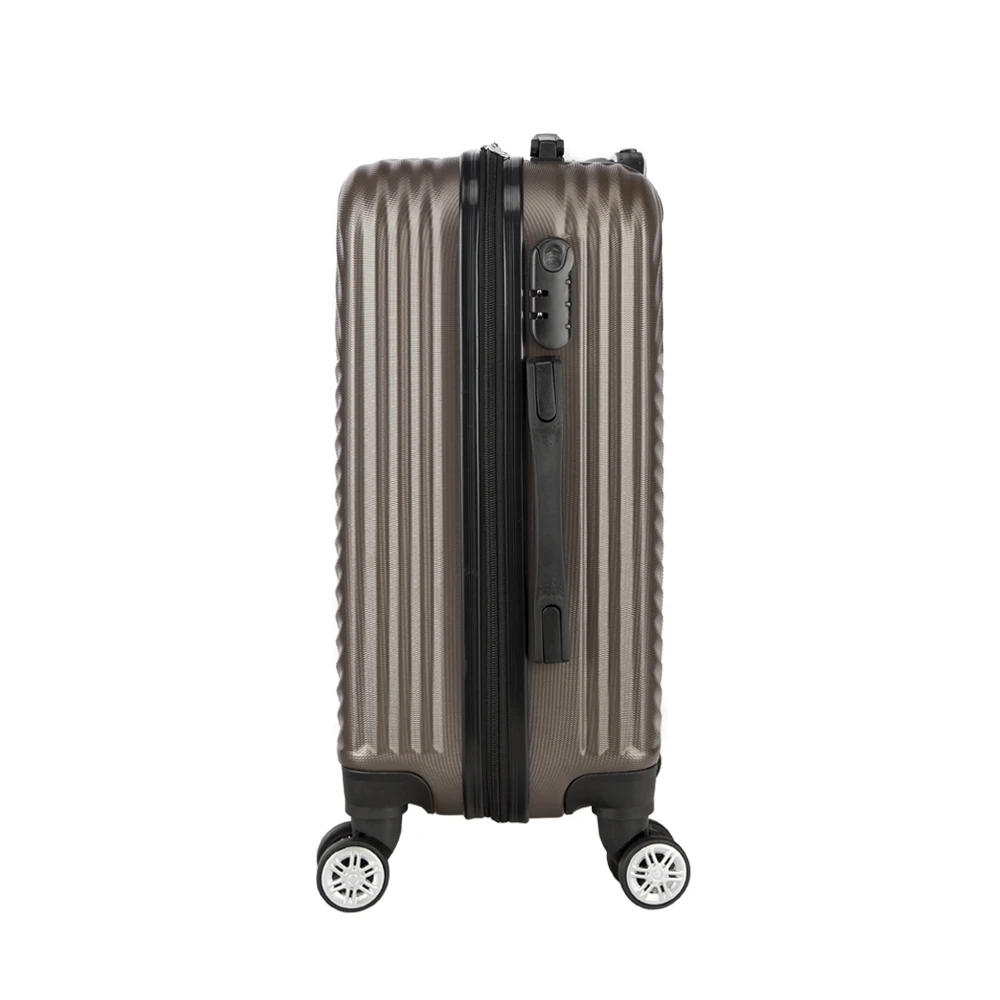 Fashionable PVC suitcases set 3 pcs travel trolley luggage with four spinner wheels