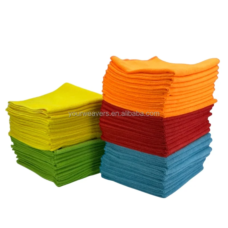 250GSM Soft 16x16in Car Wash Cloth High Quality All Purpose Microfiber Towel Custom Micro Fiber Cleaning Auto Detailing Cloth