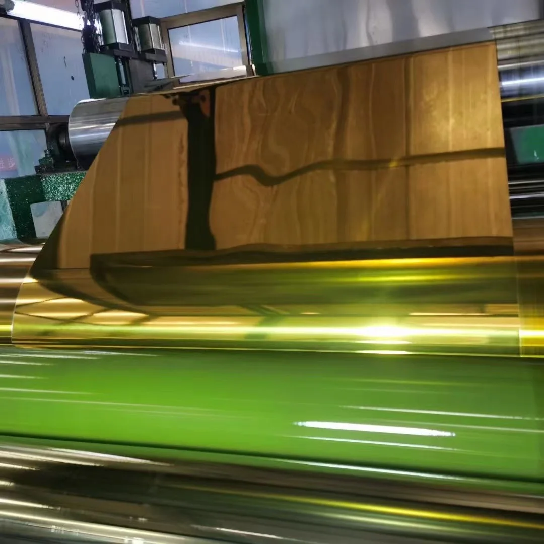 8011 o temper gold color aluminum foil ptp blister aluminum foil for Pharmaceutical industry