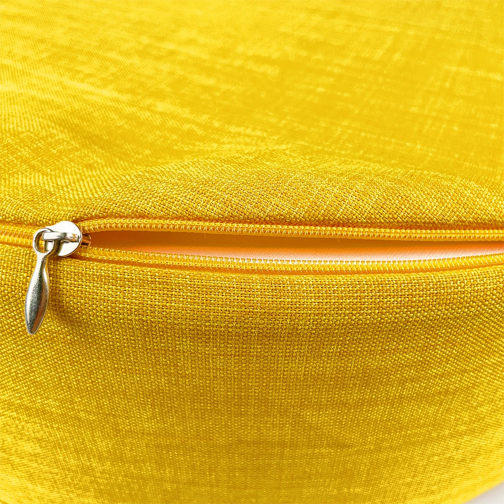 Solid Super Soft Simple Round Wholesale Polyester linen Yoga Seat Meditation Floor Cushion Pillow