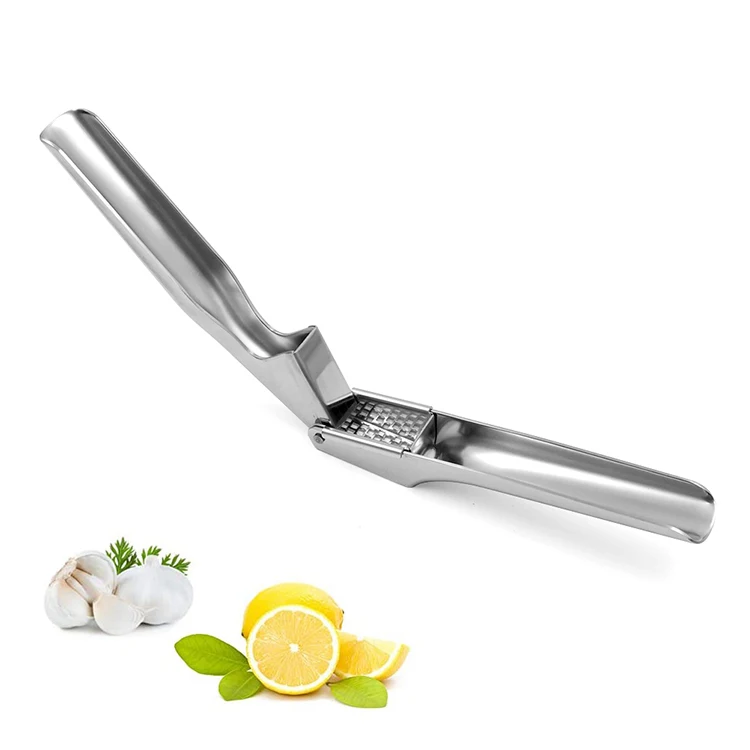 Best Easy Clean Premium Garlic Press Chopper Crusher Mincer, Professional High Quality Stainless Steel Garlic Press