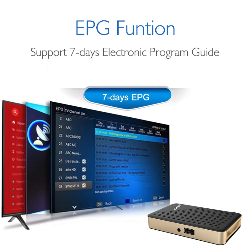 Custom Logo DVB S2 Satellite TV Receiver FTA More Than 1000 Channels