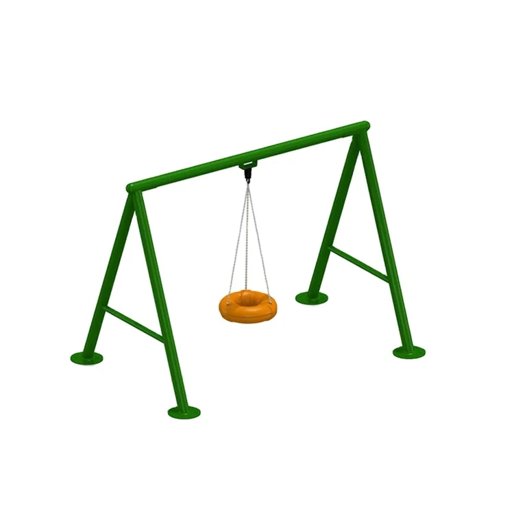 Children Outdoor Playground Swing With Tyre Seat