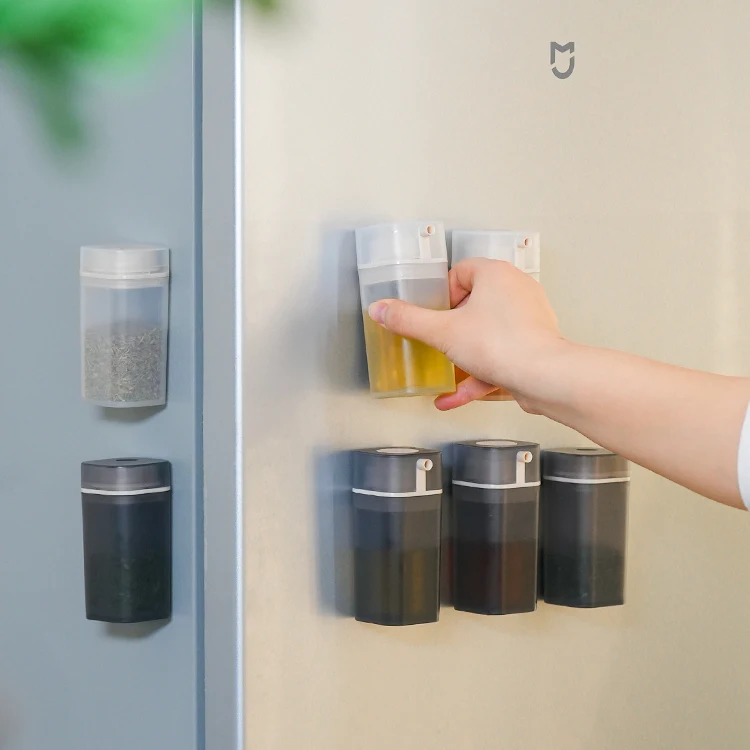 kitchen magnetic oil bottle plastic vinegar bottle olive oil container custom oil bottles dispenser set