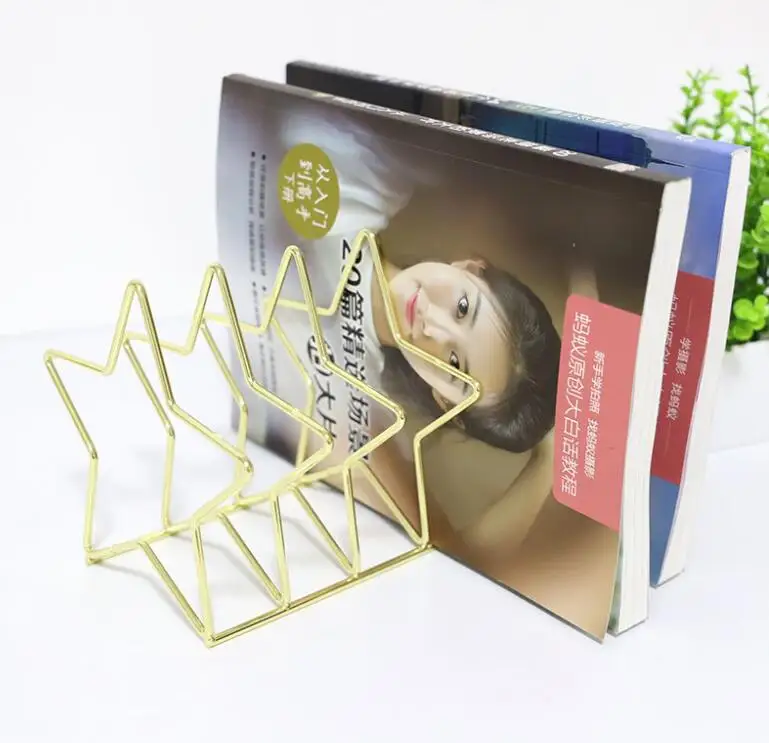 
Study room desktop gold bookends luxlury style book ends decorative desktop book stand 