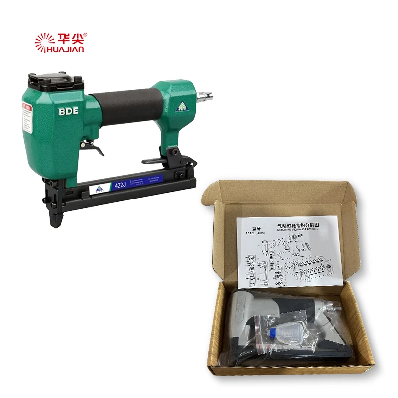Good price air nail guns 422J metal gun pneumatic nailer stapler