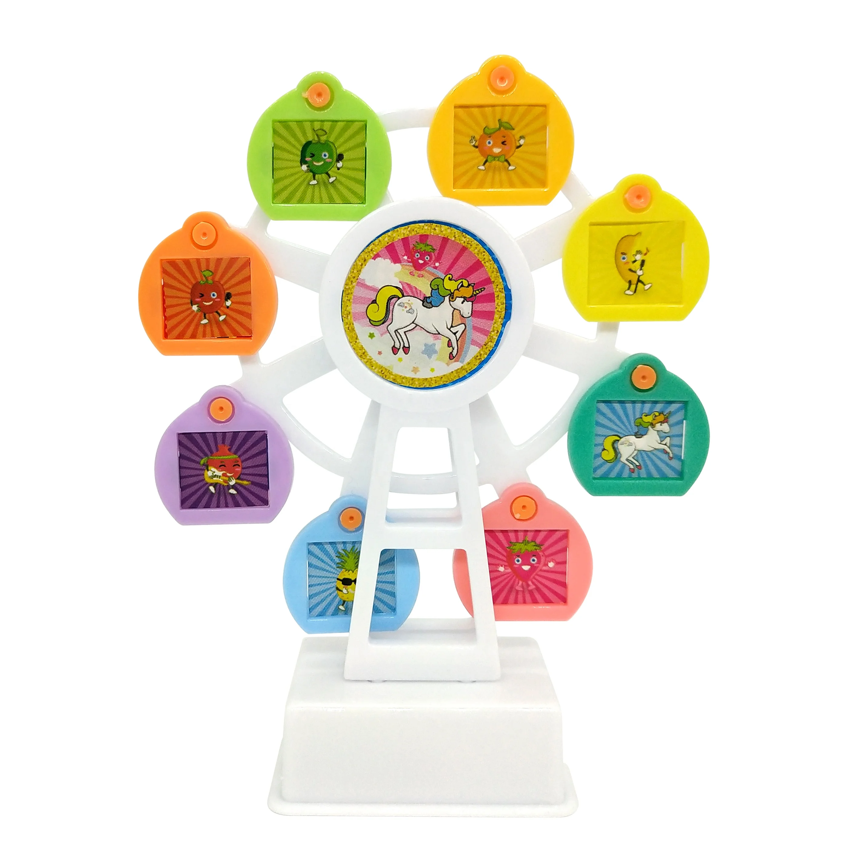 
promotional item candy toy pencil sharpener mini sky wheel funia picture photo frame 