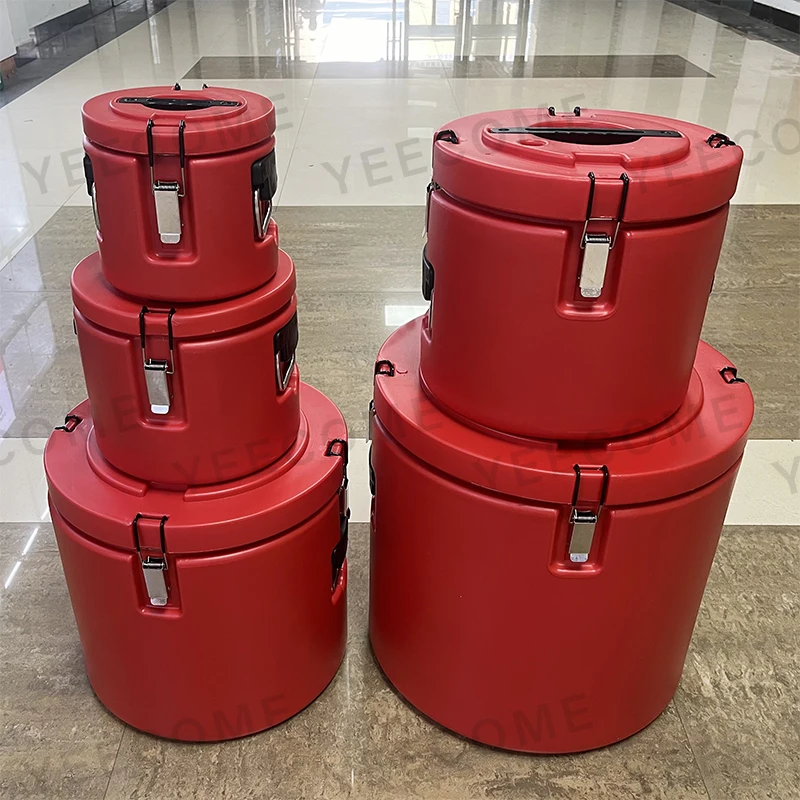 SLT-003T  promotional style Strong Cooler Box  5 Piece Set 4-7-15-30-60L round Cooler Box set Keep Cold and Warm Cooler Box Ice