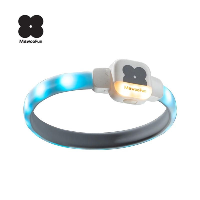 MewooFun 2024 New Hot Selling LED Glowing Collars USB Rechargeable Dog Safety Light Color Changing Light Dog Collar