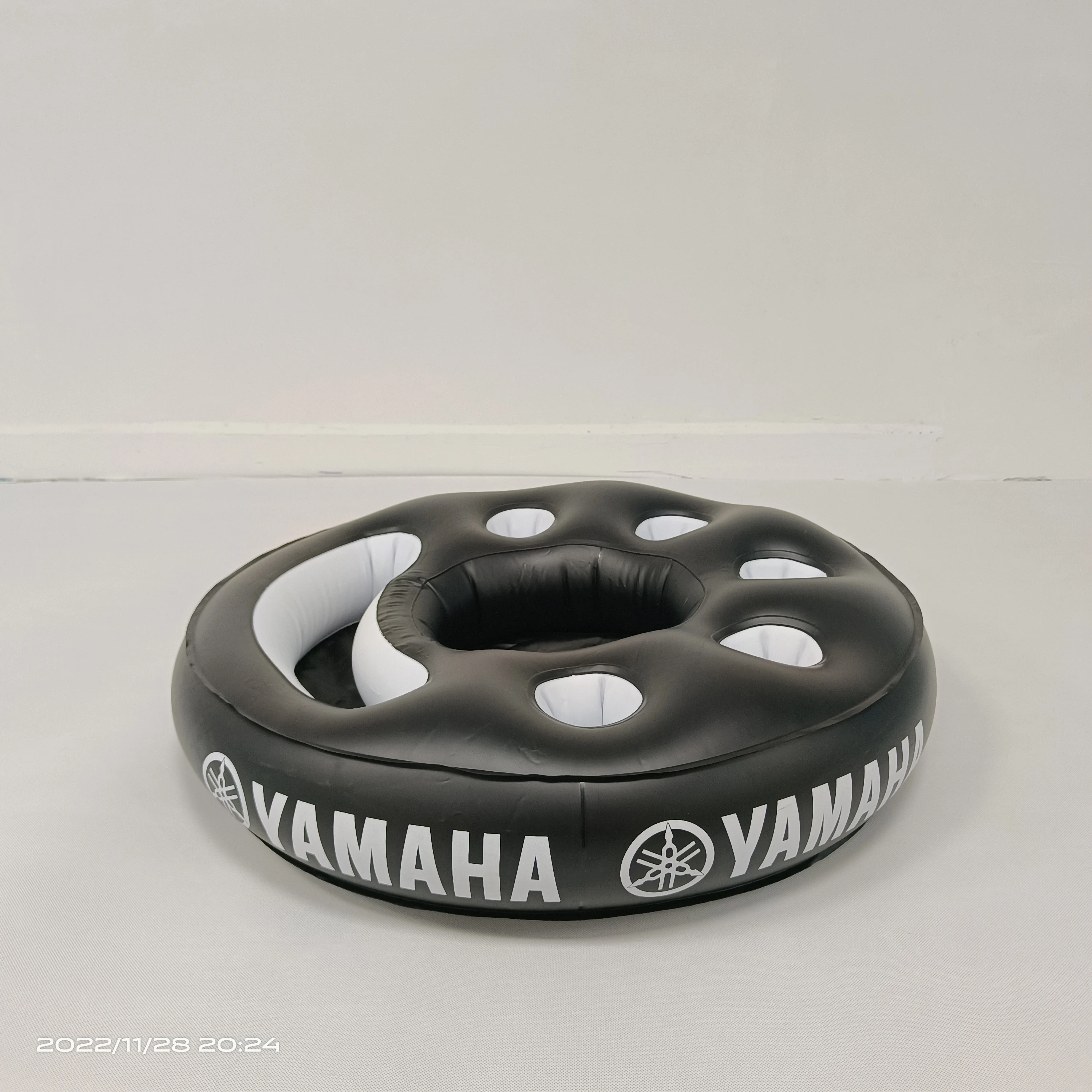 Customized Inflatable cooler pool float with drink holder