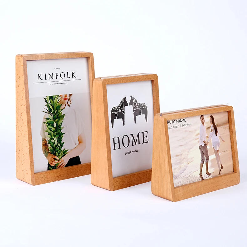 Customized wholesale latest products with logo home decoration wood photo frame