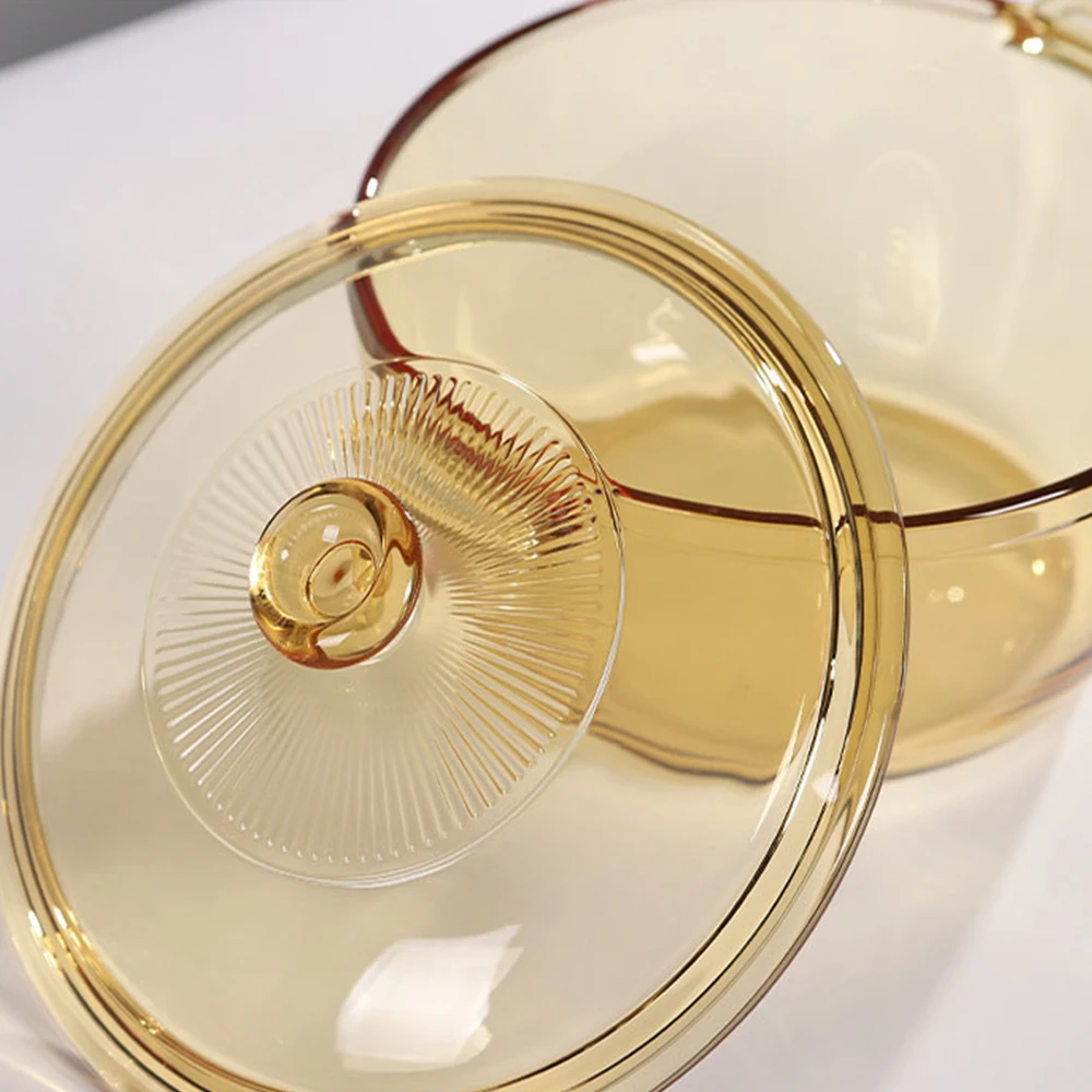 Tableware/Kitchen/Glassware High Borosilicate glass cookware cooking pot Glass casserole with lid for Kitchen