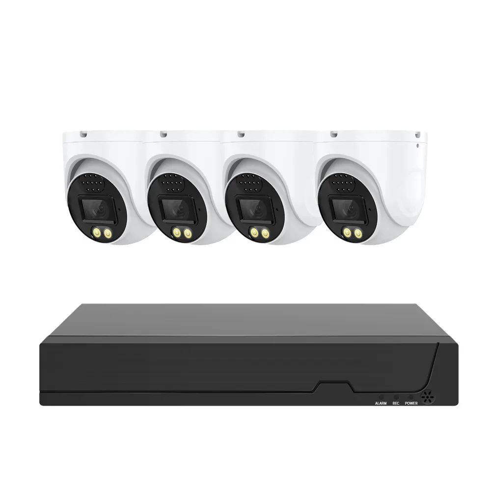 4MP 8MP OEM качество POE Система видеонаблюдения IP-камера умное Обнаружение движения 4CH NVR Комплекты водонепроницаемый