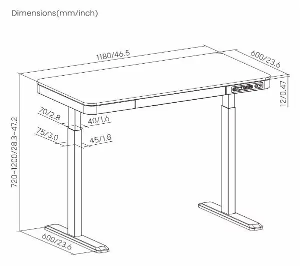 Wholesale Elevating Office Electric Table Height Width Adjustable Sit to Stand up Down Raise Black Lift Desk Base Frame Leg