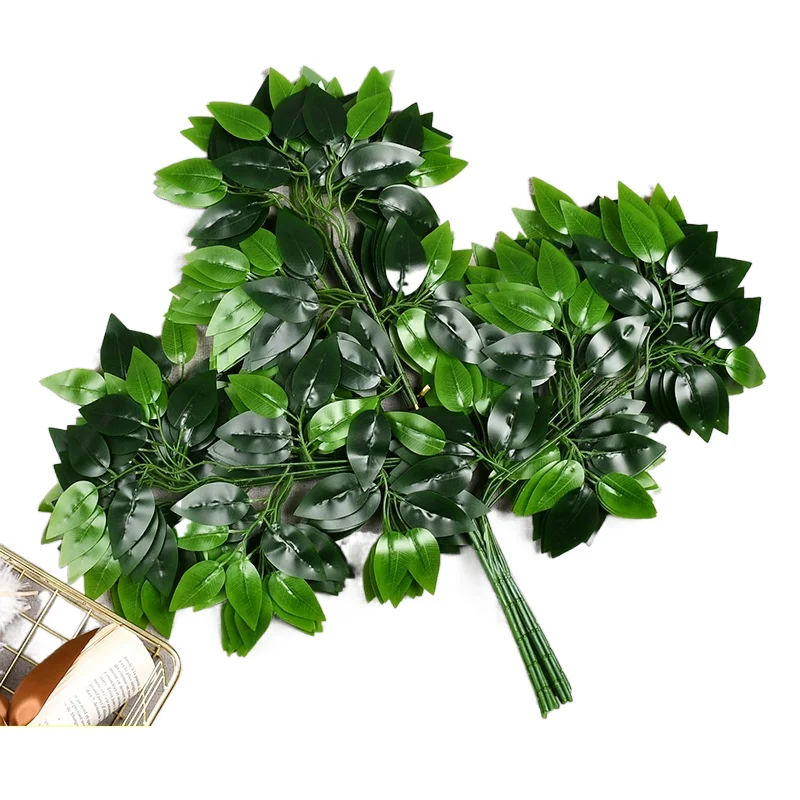 Natural Realism Artificial Banyan Tree Leaves Home Decoration Wedding Landscaping