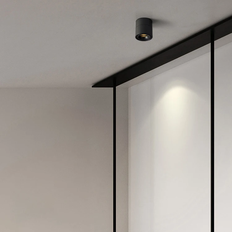 Commercial Modern Spot light Angle Adjustable Surface Mounted COB 8w Ceiling LED Spotlight