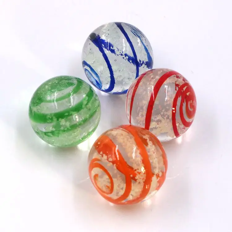 
Customized Wholesale 25mm Round Colored Mixed Murano Toy Glass Marble Balls 