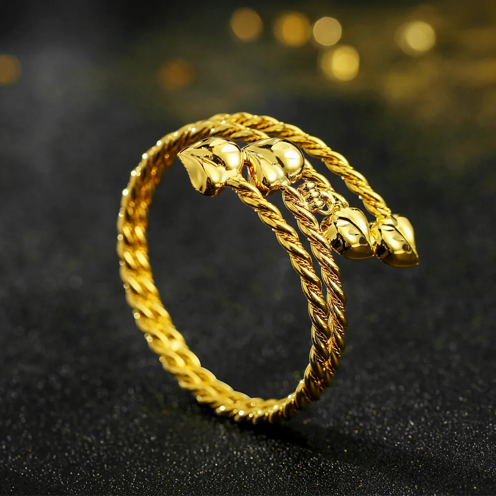 Высококачественные мусульманские ювелирные изделия оптом 32 г медный 18k позолоченный браслет регулируемый браслет