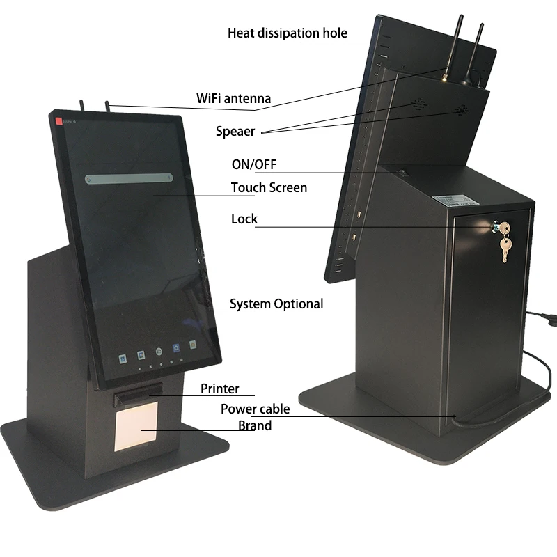 Payment Kiosk OEM ODM Self Check in Desktop Floor Stand Smart All in One Self Payment Kiosk