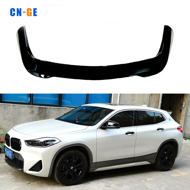 Дизайн CNGE пластмассовый глянцевый черный или карбоновый внешний вид задний спойлер для BMW X2 F39 2014-2018