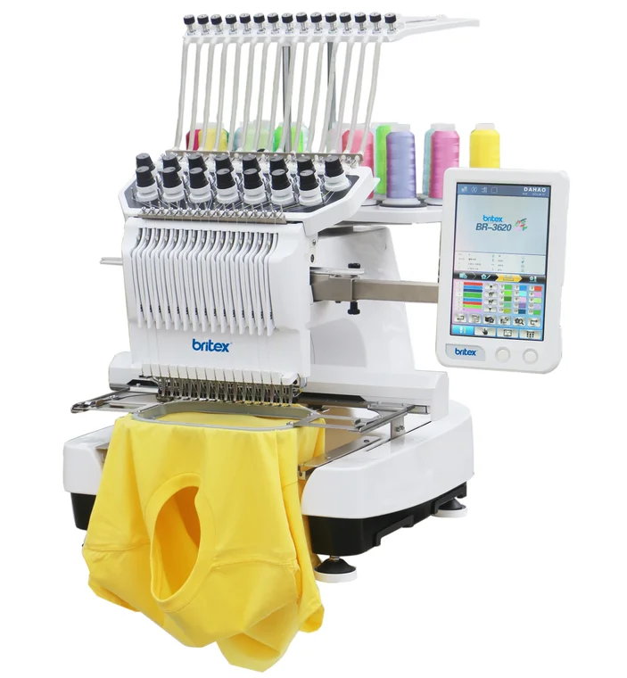 BR-3620 Single Head 15 Needles China Flat T-shirt Hat Embroidery Machine Computerized Embroidery Machine