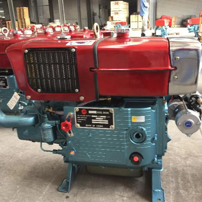 ZS1115DNL радиатор типа 24 HP одноцилиндровый дизельный двигатель с подсветкой для