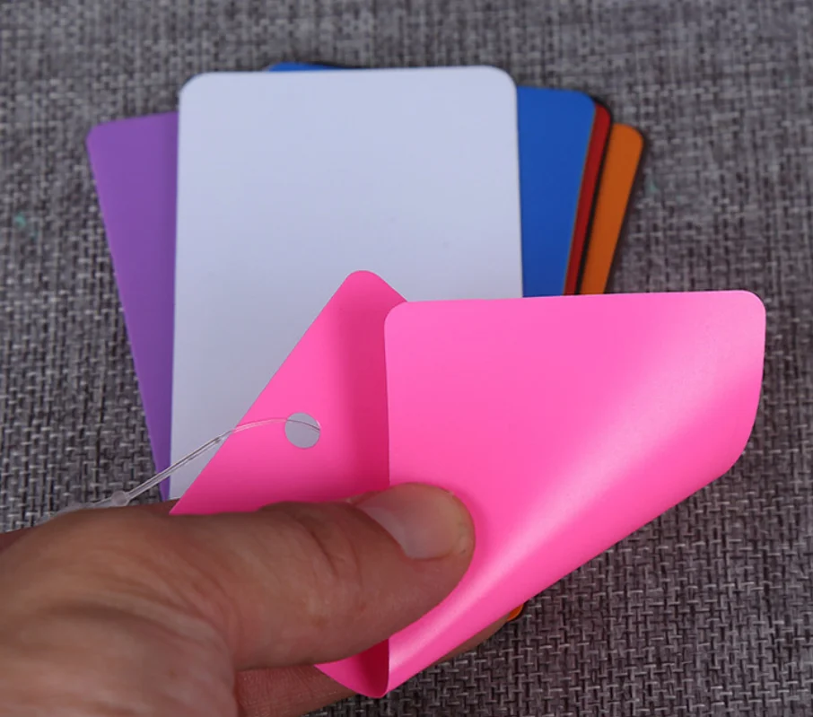 Custom color plastic card pvc  waterproof tag, Garment Hangtags