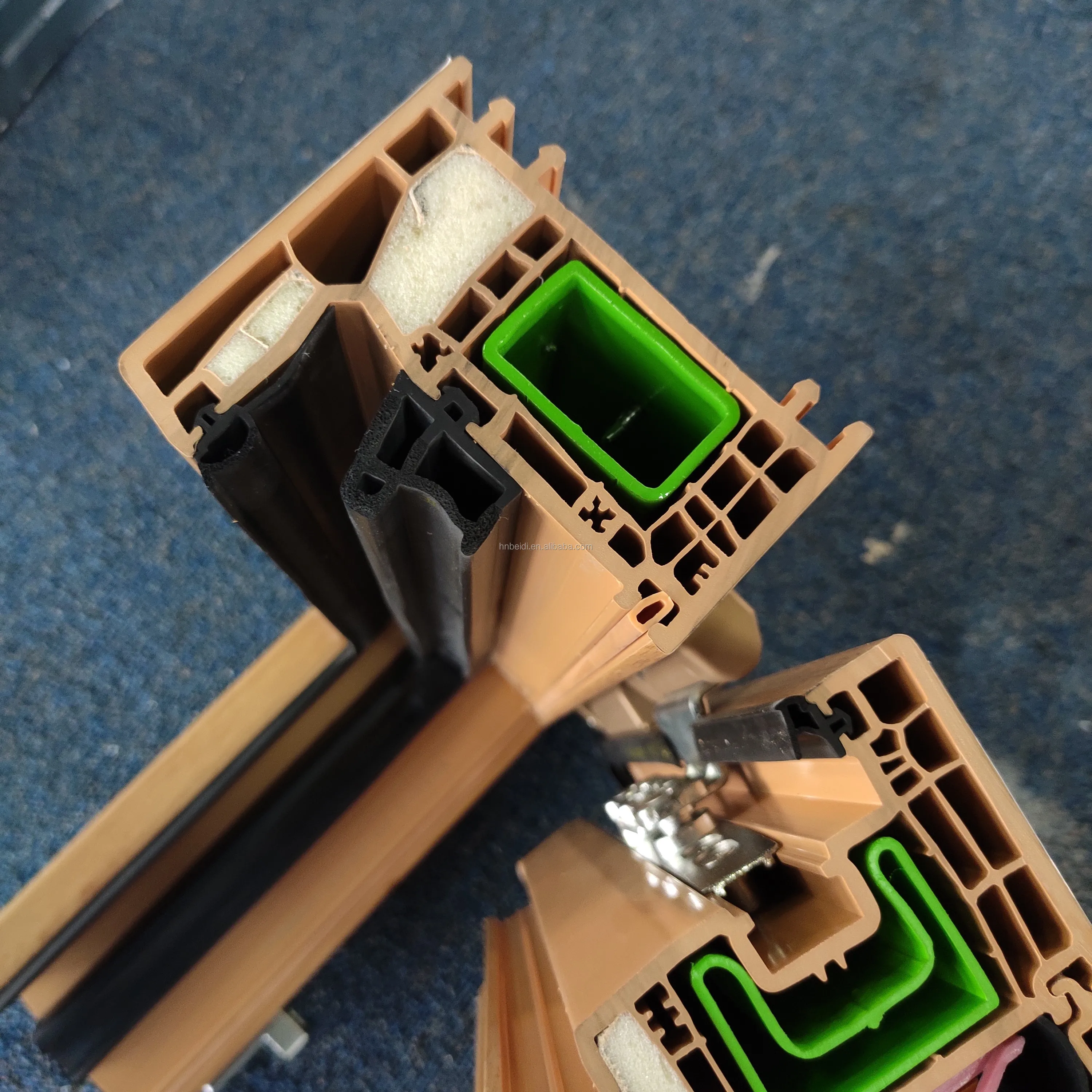 Three layer glass upvc window for villa