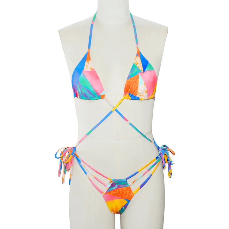 Bulk wholesale digital print swimwear womens swimsuits extreme micro string bikini