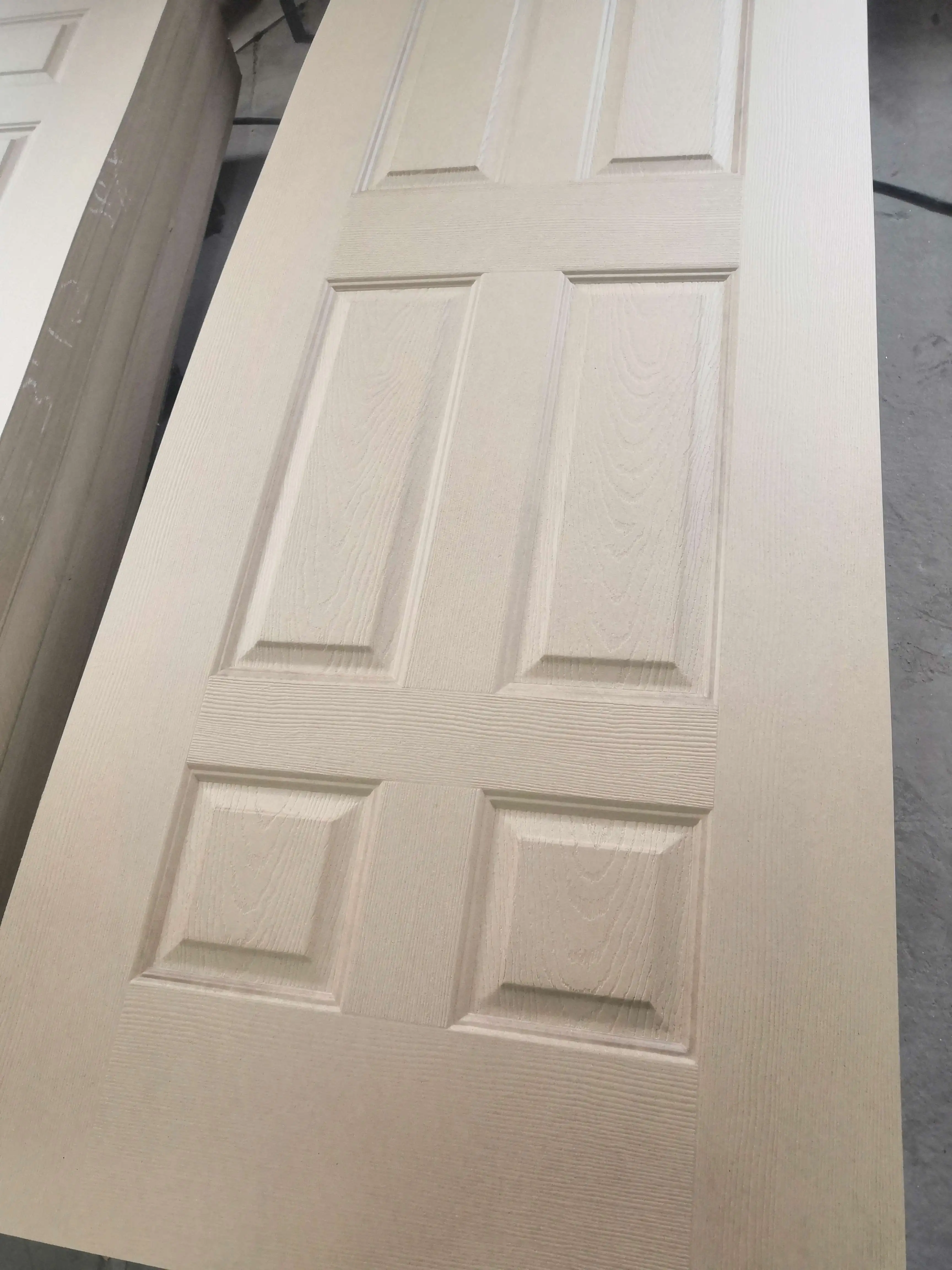 Wood Panel natural wood veneered faced sapele Interior mould MDF HDF/plywood door skin